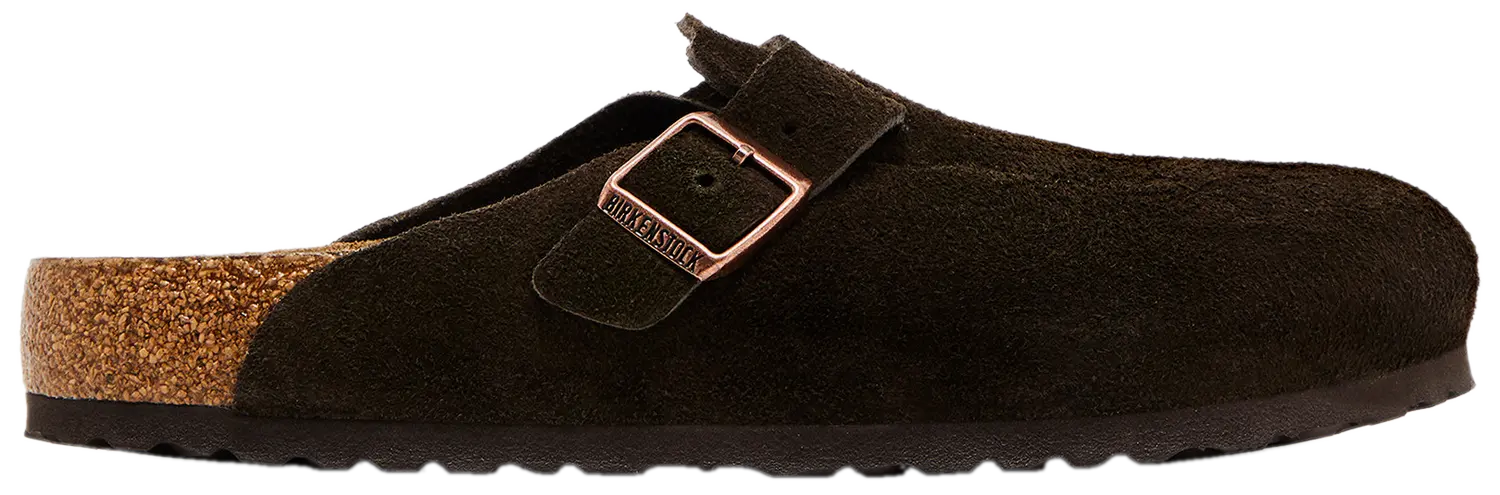 Birkenstock Boston Soft Footbed Suede Mocha